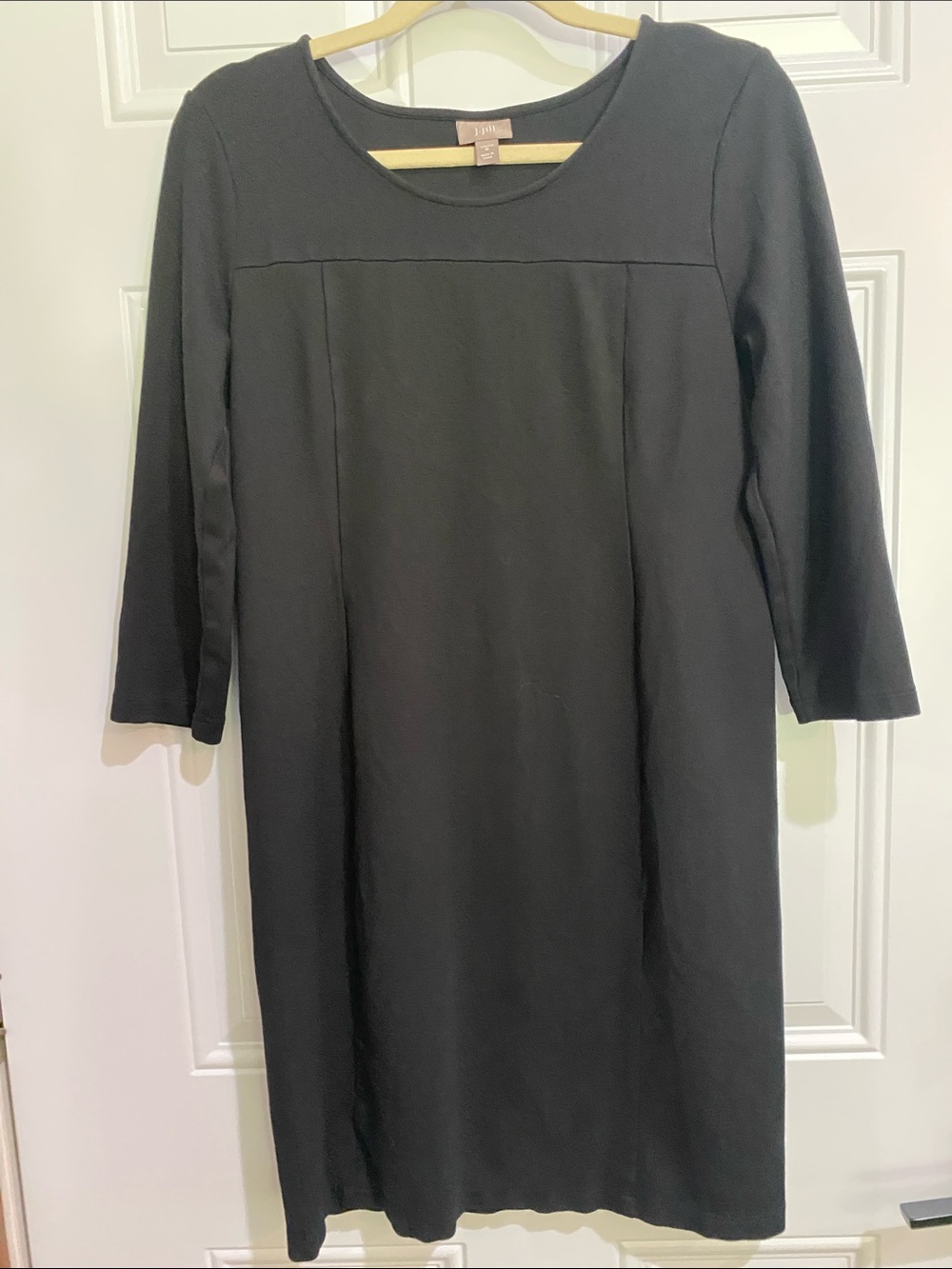 J. Jill Black Midi Shift Dress - Picture 9 of 9